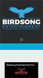 Mobile Screenshot of birdsongentertainment.com